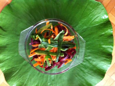 Chips d'épluchures de légumes